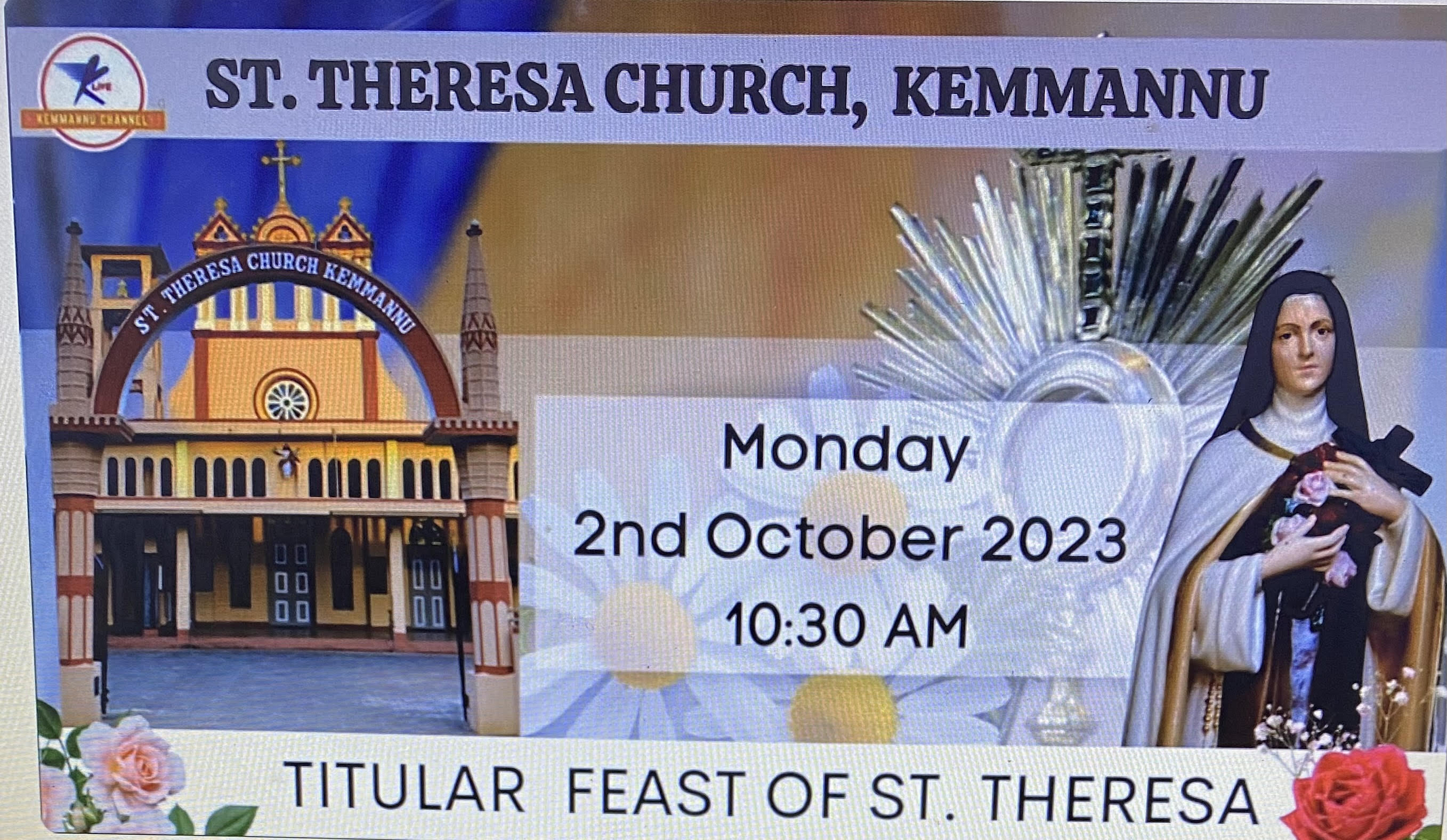 Titular Feast of St. Theresa | St. Theresa Church, Kemmannu